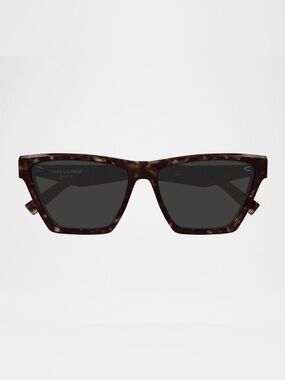 EUC Yves Saint Laurent Tortoiseshell Rectangular Sunglasses with Dark Lenses